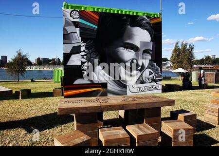 Atmosphäre - Lella Lombardi Tribute. 23.03.2018. Formel-1-Weltmeisterschaft, Rd 1, Großer Preis Von Australien, Albert Park, Melbourne, Australien, Übungstag. Bildnachweis sollte lauten: XPB/Press Association Images. Stockfoto