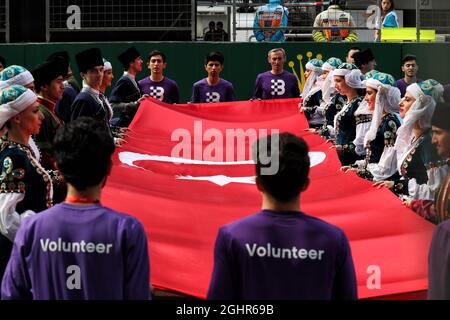 Grid-Atmosphäre. 29.04.2018. Formel-1-Weltmeisterschaft, Rd 4, Großer Preis Von Aserbaidschan, Baku Street Circuit, Aserbaidschan, Wettkampftag. Bildnachweis sollte lauten: XPB/Press Association Images. Stockfoto