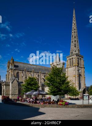 Kathedrale, Basilka Saint-Tugdual, Treguier, Cotes-d'Armor, Bretagne, Frankreich Stockfoto