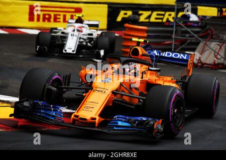 Stoffel Vandoorne (Bel) McLaren MCL33. 27.05.2018. Formel-1-Weltmeisterschaft, Rd 6, Großer Preis Von Monaco, Monte Carlo, Monaco, Wettkampftag. Bildnachweis sollte lauten: XPB/Press Association Images. Stockfoto