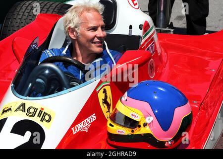 Jacques Villeneuve (CDN) mit dem Ferrari 1978 312 T3 seines Vaters Gilles. 10.06.2018. Formel-1-Weltmeisterschaft, Rd 7, Großer Preis Von Kanada, Montreal, Kanada, Wettkampftag. Bildnachweis sollte lauten: XPB/Press Association Images. Stockfoto