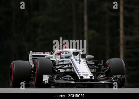 Marcus Ericsson (SWE) sauber C37. 29.06.2018. Formel 1 Weltmeisterschaft, Rd 9, Großer Preis Von Österreich, Spielberg, Österreich, Übungstag. Bildnachweis sollte lauten: XPB/Press Association Images. Stockfoto