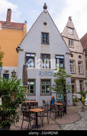 Historisches Handwerkerviertel Schnoor, Schnoorviertel, Altstadt, Bremen, Deutschland Stockfoto