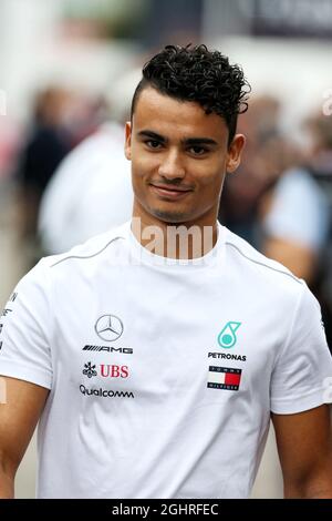 Pascal Wehrlein (GER) Mercedes AMG F1 Reservefahrer. 21.07.2018. Formel 1 Weltmeisterschaft, Rd 11, Großer Preis Von Deutschland, Hockenheim, Deutschland, Qualifizierender Tag. Bildnachweis sollte lauten: XPB/Press Association Images. Stockfoto