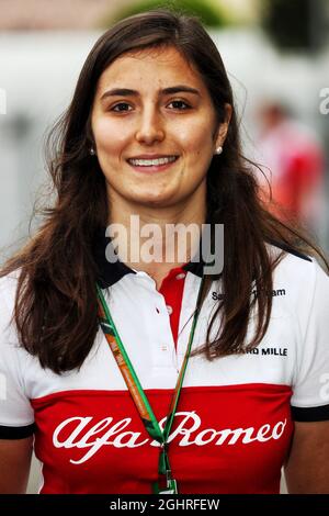 Tatiana Calderon (COL) sauber F1 Team Development Driver. 21.07.2018. Formel 1 Weltmeisterschaft, Rd 11, Großer Preis Von Deutschland, Hockenheim, Deutschland, Qualifizierender Tag. Bildnachweis sollte lauten: XPB/Press Association Images. Stockfoto