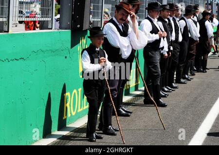 Fahrer Parade Atmosphäre 29.07.2018. Formel 1 Weltmeisterschaft, Rd 12, Großer Preis Von Ungarn, Budapest, Ungarn, Wettkampftag. Bildnachweis sollte lauten: XPB/Press Association Images. Stockfoto