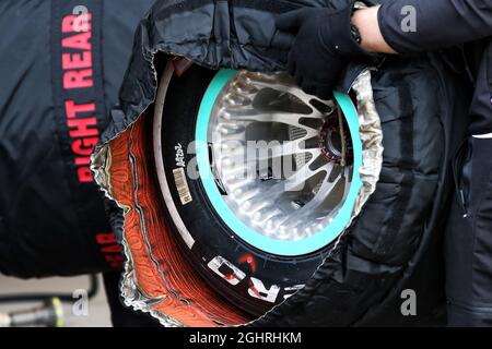 Mercedes AMG F1-Rad. 25.08.2018. Formel-1-Weltmeisterschaft, Rd 13, Großer Preis Von Belgien, Spa Francorchamps, Belgien, Qualifizierender Tag. Bildnachweis sollte lauten: XPB/Press Association Images. Stockfoto