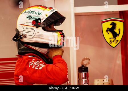 Sebastian Vettel (GER) Ferrari SF71H. 25.08.2018. Formel-1-Weltmeisterschaft, Rd 13, Großer Preis Von Belgien, Spa Francorchamps, Belgien, Qualifizierender Tag. Bildnachweis sollte lauten: XPB/Press Association Images. Stockfoto