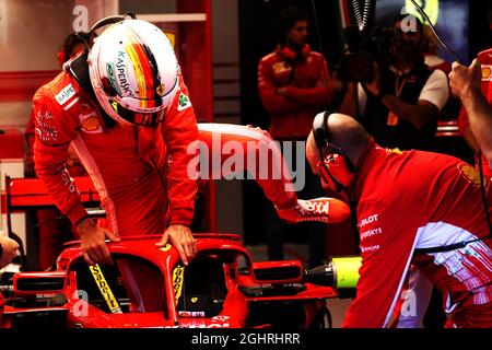 Sebastian Vettel (GER) Ferrari SF71H. 25.08.2018. Formel-1-Weltmeisterschaft, Rd 13, Großer Preis Von Belgien, Spa Francorchamps, Belgien, Qualifizierender Tag. Bildnachweis sollte lauten: XPB/Press Association Images. Stockfoto