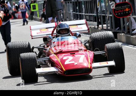 Jacky Ickx (Bel) in einem Ferrari 312B. 26.08.2018. Formel-1-Weltmeisterschaft, Rd 13, Großer Preis Von Belgien, Spa Francorchamps, Belgien, Wettkampftag. Bildnachweis sollte lauten: XPB/Press Association Images. Stockfoto