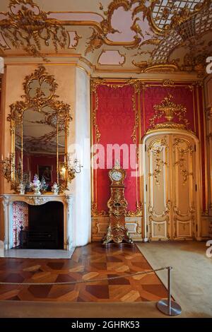 Rotes Damaszenhaus, Neues Schloss, Schloss Sanssouci, Potsdam, Brandenburg, Deutschland Stockfoto