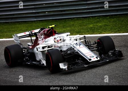 Charles Leclerc (MON) sauber F1 Team C37. 01.09.2018. Formel 1 Weltmeisterschaft, Rd 14, Großer Preis Von Italien, Monza, Italien, Qualifizierender Tag. Bildnachweis sollte lauten: XPB/Press Association Images. Stockfoto