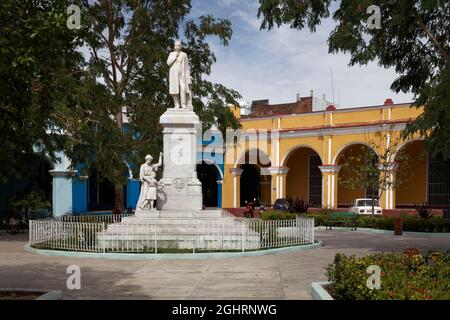 Denkmal, Denkmal, Statue, Doktor Dr. Rudesindo Antonio Garcia Rijo, Plaza Honorato, Honorato Park, Sancti Spiritus, Zentralkuba, Sancti Spiritus Stockfoto