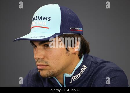 Lance Stroll (CDN) Williams bei der FIA-Pressekonferenz. 04.10.2018. Formel 1 Weltmeisterschaft, Rd 17, Großer Preis Von Japan, Suzuka, Japan, Tag Der Vorbereitung. Bildnachweis sollte lauten: XPB/Press Association Images. Stockfoto