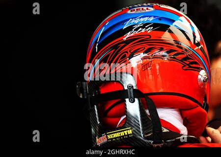 Kimi Räikkönen (FIN) Ferrari - Helm. 10.11.2018. Formel-1-Weltmeisterschaft, Rd 20, Großer Preis Von Brasilien, Sao Paulo, Brasilien, Qualifizierender Tag. Bildnachweis sollte lauten: XPB/Press Association Images. Stockfoto