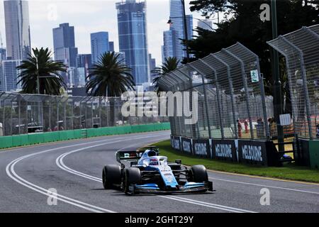 George Russell (GBR) Williams Racing FW42. Großer Preis von Australien, Freitag, 15. März 2019. Albert Park, Melbourne, Australien. 15.03.2019. Formel-1-Weltmeisterschaft, Rd 1, Großer Preis Von Australien, Albert Park, Melbourne, Australien, Übungstag. Bildnachweis sollte lauten: XPB/Press Association Images. Stockfoto