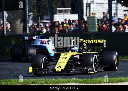 Daniel Ricciardo (AUS) Renault F1 Team RS19. 17.03.2019. Formel-1-Weltmeisterschaft, Rd 1, Großer Preis Von Australien, Albert Park, Melbourne, Australien, Wettkampftag. Bildnachweis sollte lauten: XPB/Press Association Images. Stockfoto