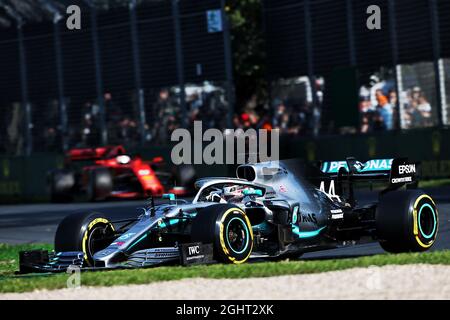 Lewis Hamilton (GBR) Mercedes AMG F1 W10. 17.03.2019. Formel-1-Weltmeisterschaft, Rd 1, Großer Preis Von Australien, Albert Park, Melbourne, Australien, Wettkampftag. Bildnachweis sollte lauten: XPB/Press Association Images. Stockfoto