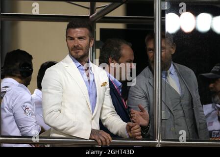 David Beckham (GBR) ehemaliger Fußballspieler. 31.03.2019. Formel-1-Weltmeisterschaft, Rd 2, Großer Preis Von Bahrain, Sakhir, Bahrain, Wettkampftag. Bildnachweis sollte lauten: XPB/Press Association Images. Stockfoto