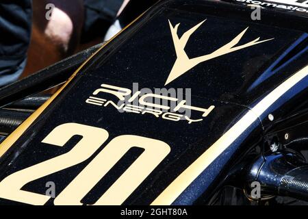 Haas VF-19 – Rich Energy-Logo. 15.05.2019. Formel 1 Im Saisontest, Tag Zwei, Barcelona, Spanien. Mittwoch. Bildnachweis sollte lauten: XPB/Press Association Images. Stockfoto