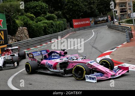 Sergio Perez (MEX) Racing Point F1 Team RP19. 26.05.2019. Formel-1-Weltmeisterschaft, Rd 6, Großer Preis Von Monaco, Monte Carlo, Monaco, Wettkampftag. Bildnachweis sollte lauten: XPB/Press Association Images. Stockfoto