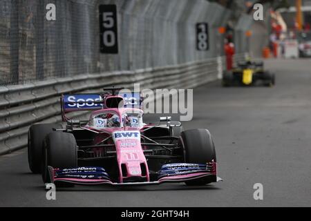 Sergio Perez (MEX) Racing Point F1 Team RP19. 26.05.2019. Formel-1-Weltmeisterschaft, Rd 6, Großer Preis Von Monaco, Monte Carlo, Monaco, Wettkampftag. Bildnachweis sollte lauten: XPB/Press Association Images. Stockfoto