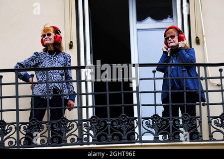 Atmosphäre im Kreislauf – Lüfter. 26.05.2019. Formel-1-Weltmeisterschaft, Rd 6, Großer Preis Von Monaco, Monte Carlo, Monaco, Wettkampftag. Bildnachweis sollte lauten: XPB/Press Association Images. Stockfoto