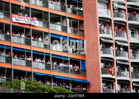 Atmosphäre im Kreislauf – Lüfter. 26.05.2019. Formel-1-Weltmeisterschaft, Rd 6, Großer Preis Von Monaco, Monte Carlo, Monaco, Wettkampftag. Bildnachweis sollte lauten: XPB/Press Association Images. Stockfoto