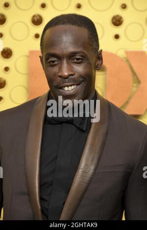 Los Angeles, USA. September 2019. Michael K. Williams bei den 71. Primetime Emmy Awards, die am 22. September 2019 im Microsoft Theater in Los Angeles, CA, verliehen wurden. (Foto: Sthanlee B. Mirador/Sipa USA) Quelle: SIPA USA/Alamy Live News Stockfoto