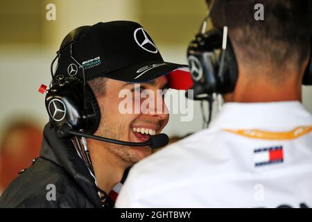 Esteban Ocon (FRA) Mercedes AMG F1 Reserve Driver. 12.07.2019. Formel-1-Weltmeisterschaft, Rd 10, Großer Preis Von Großbritannien, Silverstone, England, Übungstag. Bildnachweis sollte lauten: XPB/Press Association Images. Stockfoto