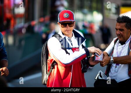 Kimi Räikkönen (FIN) Alfa Romeo Racing. 07.09.2019. Formel 1 Weltmeisterschaft, Rd 14, Großer Preis Von Italien, Monza, Italien, Qualifizierender Tag. Bildnachweis sollte lauten: XPB/Press Association Images. Stockfoto