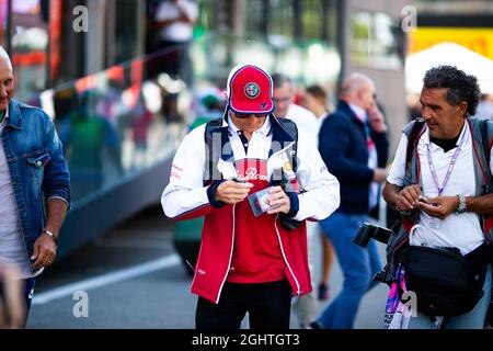 Kimi Räikkönen (FIN) Alfa Romeo Racing. 07.09.2019. Formel 1 Weltmeisterschaft, Rd 14, Großer Preis Von Italien, Monza, Italien, Qualifizierender Tag. Bildnachweis sollte lauten: XPB/Press Association Images. Stockfoto
