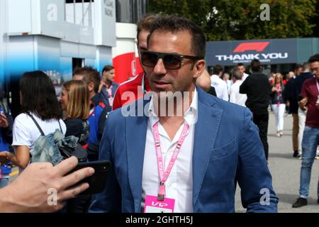 Alessandro Del Piero (ITA) ehemaliger Fußballspieler. 08.09.2019. Formel 1 Weltmeisterschaft, Rd 14, Großer Preis Von Italien, Monza, Italien, Wettkampftag. Bildnachweis sollte lauten: XPB/Press Association Images. Stockfoto