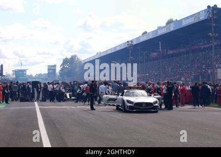 Das Startfeld vor dem Start des Rennens. 08.09.2019. Formel 1 Weltmeisterschaft, Rd 14, Großer Preis Von Italien, Monza, Italien, Wettkampftag. Bildnachweis sollte lauten: XPB/Press Association Images. Stockfoto