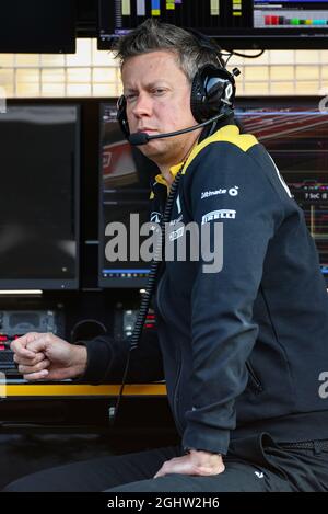 Marcin Budkowski (POL), Executive Director des Renault F1-Teams. 21.02.2020. Formel-1-Test, Tag Drei, Barcelona, Spanien. Freitag. Bildnachweis sollte lauten: XPB/Press Association Images. Stockfoto