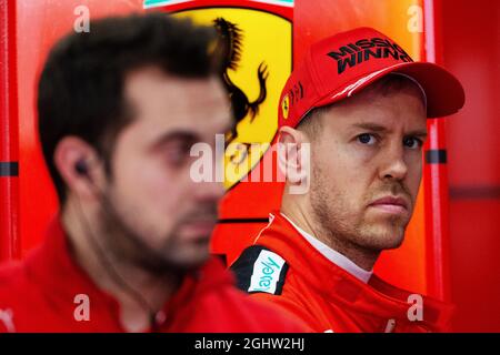 Sebastian Vettel (GER) Ferrari. 21.02.2020. Formel-1-Test, Tag Drei, Barcelona, Spanien. Freitag. Bildnachweis sollte lauten: XPB/Press Association Images. Stockfoto