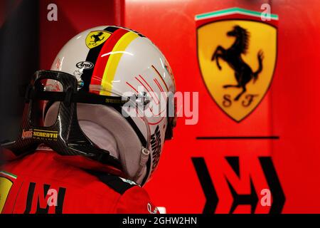 Sebastian Vettel (GER) Ferrari. 21.02.2020. Formel-1-Test, Tag Drei, Barcelona, Spanien. Freitag. Bildnachweis sollte lauten: XPB/Press Association Images. Stockfoto