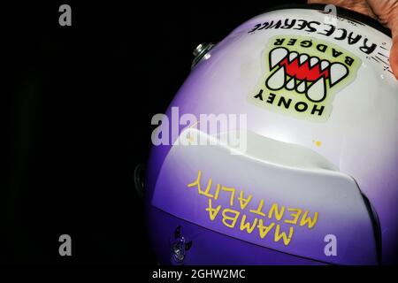 Der Helm von Daniel Ricciardo (AUS) Renault F1 Team. 26.02.2020. Formel-1-Test, Erster Tag, Barcelona, Spanien. Mittwoch. Bildnachweis sollte lauten: XPB/Press Association Images. Stockfoto