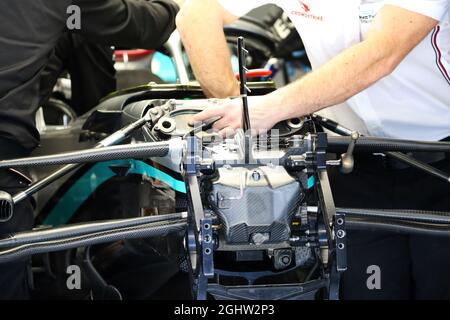 Mercedes AMG F1 W11 Vorderradaufhängung. 26.02.2020. Formel-1-Test, Erster Tag, Barcelona, Spanien. Mittwoch. Bildnachweis sollte lauten: XPB/Press Association Images. Stockfoto