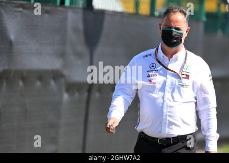 Ron Meadows (GBR) Mercedes GP Team Manager. 30.07.2020. Formel-1-Weltmeisterschaft, Rd 4, Großer Preis Von Großbritannien, Silverstone, England, Tag Der Vorbereitung. Bildnachweis sollte lauten: XPB/Press Association Images. Stockfoto