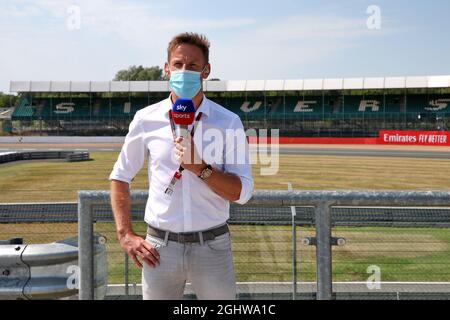 Jenson Button (GBR) Sky Sports F1 Presenter. 08.08.2020. Formel-1-Weltmeisterschaft, Rd 5, Grand Prix zum 70. Jahrestag, Silverstone, England, Qualifying Day. Bildnachweis sollte lauten: XPB/Press Association Images. Stockfoto