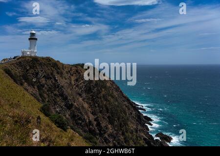 Byron Bay Lighthouse, Cape Byron State Conservation Area, New South Wales, Australien Stockfoto