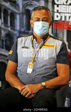 Mario Isola (ITA) Pirelli Racing Manager bei der FIA Pressekonferenz. 04.09.2020. Formel 1 Weltmeisterschaft, Rd 8, Großer Preis Von Italien, Monza, Italien, Übungstag. Bildnachweis sollte lauten: XPB/Press Association Images. Stockfoto