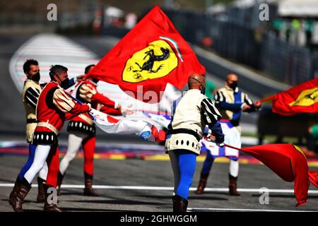 Circuit Atmosphäre - Ferrari 1000GP Feiern. 13.09.2020. Formel 1 Weltmeisterschaft, Rd 9, Großer Preis Der Toskana, Mugello, Italien, Wettkampftag. Bildnachweis sollte lauten: XPB/Press Association Images. Stockfoto