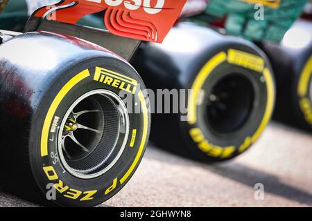 Pirelli-Reifen. 12.03.2021. Formel-1-Tests, Sakhir, Bahrain, Erster Tag. Bildnachweis sollte lauten: XPB/Press Association Images. Stockfoto