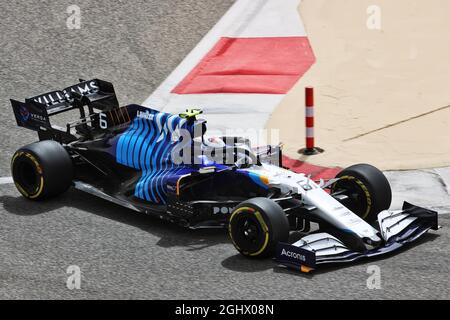 Nichola Latifi (CDN) Williams Racing FW43B. 13.03.2021. Formel-1-Test, Sakhir, Bahrain, Tag Zwei. Bildnachweis sollte lauten: XPB/Press Association Images. Stockfoto