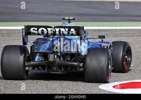 Nichola Latifi (CDN) Williams Racing FW43B. 13.03.2021. Formel-1-Test, Sakhir, Bahrain, Tag Zwei. Bildnachweis sollte lauten: XPB/Press Association Images. Stockfoto