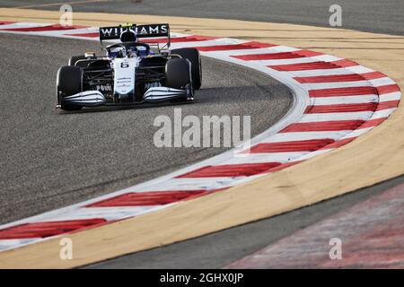 Nichola Latifi (CDN) Williams Racing FW43B. 13.03.2021. Formel-1-Test, Sakhir, Bahrain, Tag Zwei. Bildnachweis sollte lauten: XPB/Press Association Images. Stockfoto