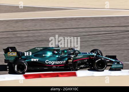 Lance Stroll (CDN) Aston Martin F1 Team AMR21. 14.03.2021. Formel-1-Test, Sakhir, Bahrain, Tag Drei. Bildnachweis sollte lauten: XPB/Press Association Images. Stockfoto