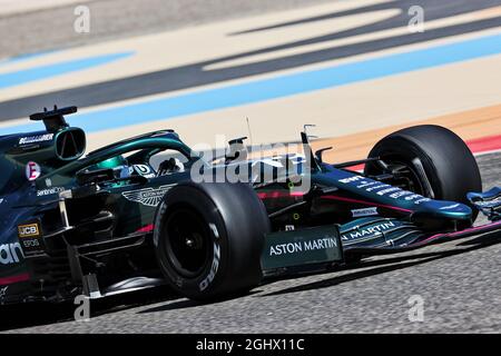 Lance Stroll (CDN) Aston Martin F1 Team AMR21. 14.03.2021. Formel-1-Test, Sakhir, Bahrain, Tag Drei. Bildnachweis sollte lauten: XPB/Press Association Images. Stockfoto